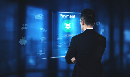 Secure online payments ensure smooth e-commerce with safe transactions, digital payment systems, and financial data protection. Vouchの写真素材