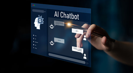 AI chatbot interface facilitates communication, chatbot, and AI interaction for automated user...