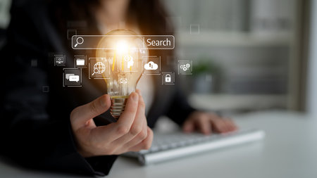 SEO tools enhance digital visibility with search engine research, keyword strategy, and search data to optimize online performance. Latchの写真素材