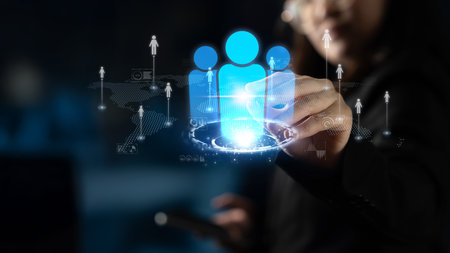 Professional networking expands business connections, fosters collaboration, and builds digital relationships for new opportunities. Latchの写真素材