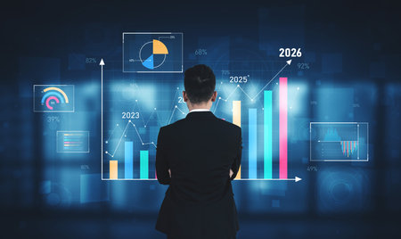 Strategic business planning drives growth, expansion, and innovation using metrics and roadmaps to ensure success in the future. Vouchの写真素材