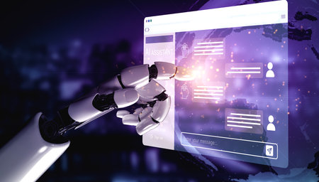 AI Virtual Assistant Artificial Intelligence Chatbot Controlled by Prompt Engineering for...