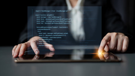 JavaScript programming for task manager user interface, handling form submission, input validation,...