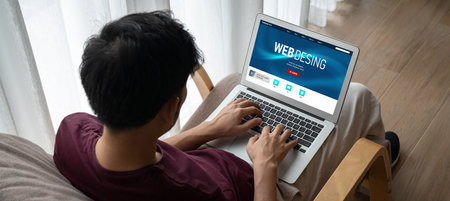 Website design software provide modish template for online retail business and e-commerce