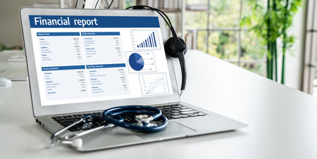 Business data dashboard provide business intelligence analytic for marketing strategy planning snugly with big data set to analyze customer demands and foreseeing business futureの写真素材