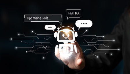 AI chatbot using prompt engineering and LLM deep learning delivers explainable generative AI for smarter, more efficient business support. Latchの写真素材