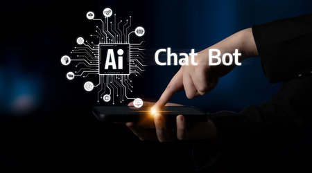 AI chatbot using prompt engineering and LLM deep learning delivers explainable generative AI for smarter, more efficient business support. Latchの写真素材