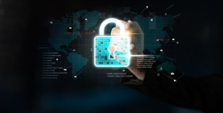 Cyber security protects against breaches, hacks, and network attacks using strong infrastructure and proactive digital defense strategies. Latchの写真素材