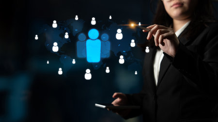 Professional networking expands business connections, fosters collaboration, and builds digital relationships for new opportunities. Latchの写真素材