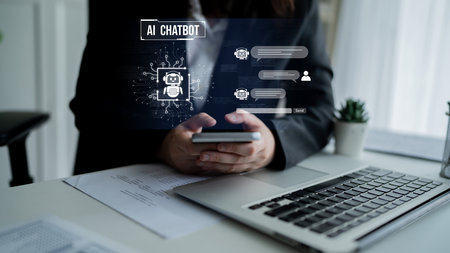 AI chatbot using prompt engineering and LLM deep learning delivers explainable generative AI for smarter, more efficient business support. Latchの写真素材