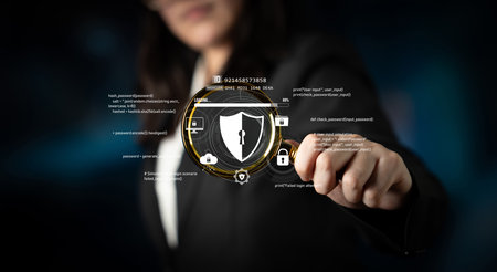 Cyber security protects against breaches, hacks, and network attacks using strong infrastructure and proactive digital defense strategies. Latchの写真素材