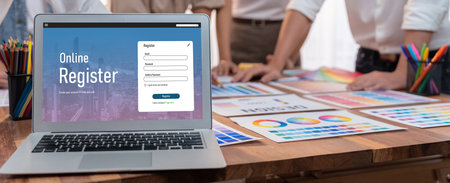 Online registration form for brisk form filling on the internet website