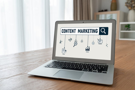 Content marketing for modish online business and e-commerce marketing strategyの写真素材