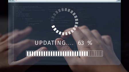 Knowledge upgrade and software update, digital skills improvement, competitive advantage, continuous learning, and staying up to date with latest technology and software trends. Muxerの写真素材