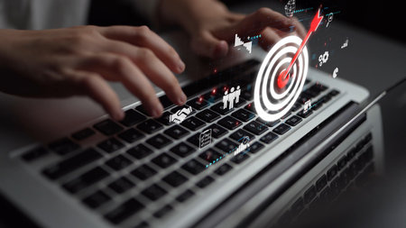 Target audience analysis, customer segmentation, personalized marketing, audience targeting strategies, and marketing efficiency improvement through smart customer profiling. Muxerの写真素材