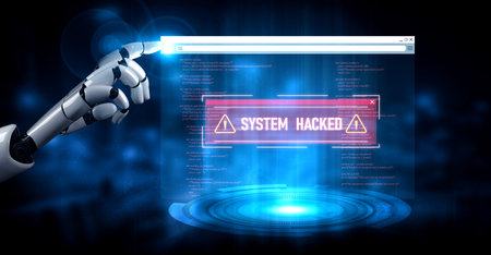 AI artificial intelligence protects systems from cyber threats through automated monitoring, smart...