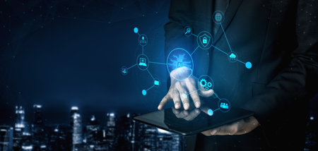 AI network system connects data, security, communication, and intelligence. AI network system...