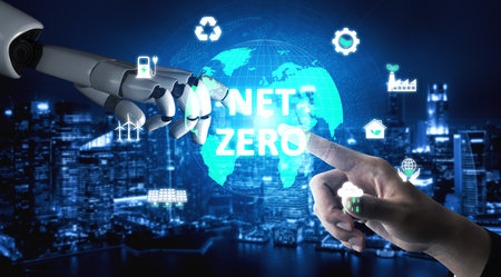 AI guides sustainability strategy with eco-intelligent tools and virtual assistants for achieving...