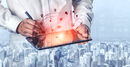 Digital business ecosystem integrating multiple business, ecosystem, and technology elements in a...
