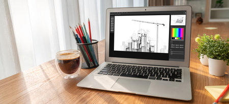 Architectural design modish software application for architect business and professional designer