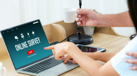 Online survey form for modish digital information collection on the internet network