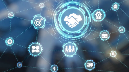 B2B strategy and technology transforming business-to-business operations, optimizing communication,...
