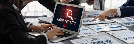 Cyber security software show alert of cyber attack for protection brisk. Danger from virus, phishing...