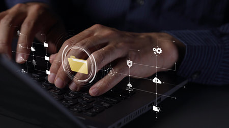 Online folder management for digital file organization, document folder access, cloud-based folder...