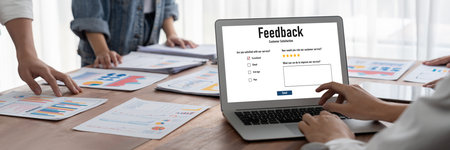 Customer feedback and review analysis by brisk computer software for corporate business