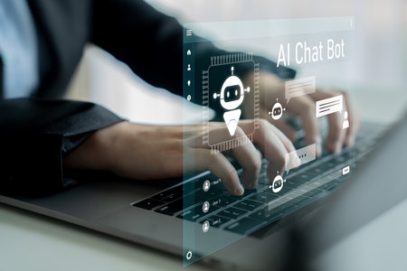AI chatbot interface facilitates communication, chatbot, and AI interaction for automated user...
