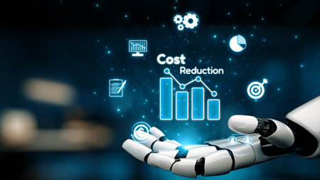 AI artificial intelligence drives cost-saving initiatives via process automation, virtual resource...