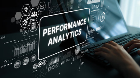 Performance Analytics Dashboard with Data Visualizations and Metrics for Business Intelligence and...
