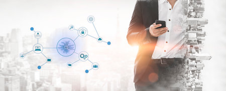 AI network system connects data, security, communication, and intelligence. AI network system...