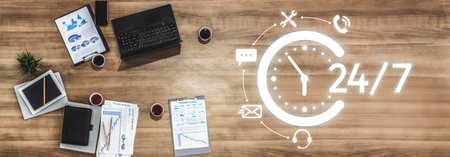 24-hour customer support via help desk, live chat, and online services ensures technical assistance...