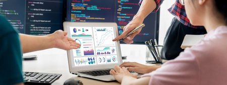 Business data dashboard provide brisk business intelligence analytic for marketing strategy planning