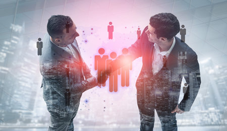 Global human network and workforce distribution highlight human, network, and global presence...