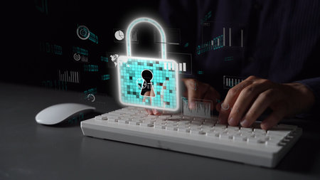 Cyber security protection and cyber security strategies against cyber threats, system hacks, digital...