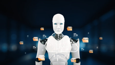 AI artificial intelligence optimizes cloud infrastructure with virtual assistants and intelligent...