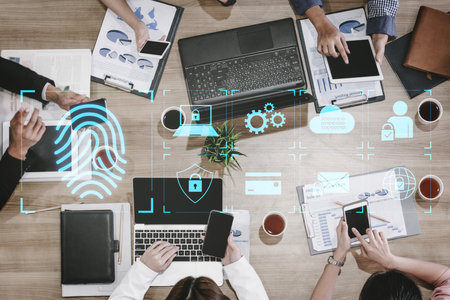System for safeguarding digital identity using fingerprint authentication, encryption, and secure...