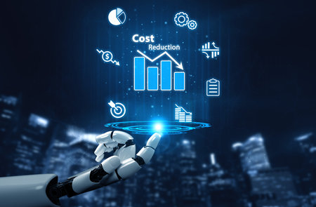 AI artificial intelligence drives cost-saving initiatives via process automation, virtual resource...