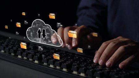 Cloud computing, cloud strategy, and cloud technology transforming digital infrastructure with...