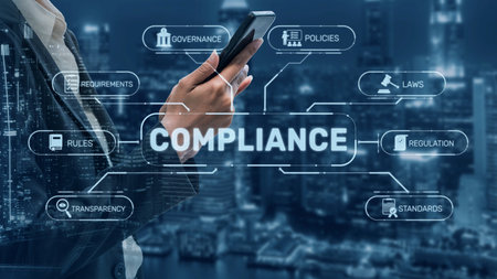 Compliance ensures alignment with standards, laws, and policies. A strong compliance system helps enforce regulation, protect organizations, and improve global compliance transparency. Muxerの写真素材