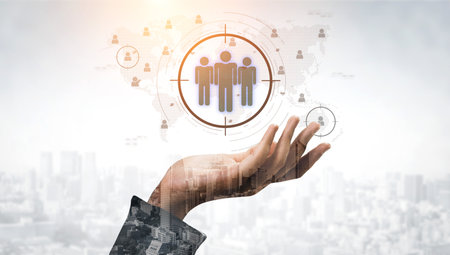 Target audience analysis enhances marketing with segmentation, smart profiling, and personalized strategies for improved audience targeting and campaign efficiency. Vouchの写真素材