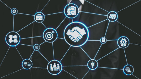 B2B strategy and technology transforming business-to-business operations, optimizing communication, and enhancing market efficiency with digital B2B tools and innovation. Spireの写真素材