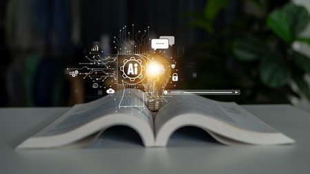 AI chatbot using prompt engineering and LLM deep learning delivers explainable generative AI for smarter, more efficient business support.の写真素材