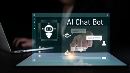 AI chatbot interface facilitates communication, chatbot, and AI interaction for automated user...
