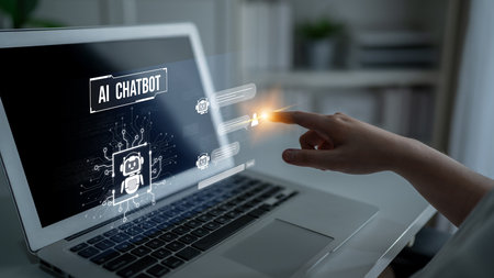 AI chatbot using prompt engineering and LLM deep learning delivers explainable generative AI for smarter, more efficient business support. Latchの写真素材