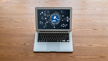 Compliance system for modish online corporate business to meet quality standardの写真素材