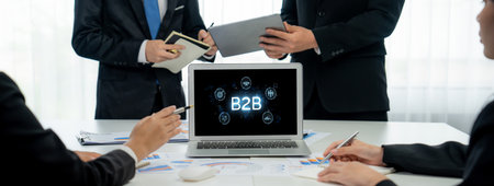 Business person navigates B2B landscape, harness technology to enhance business-to-business...