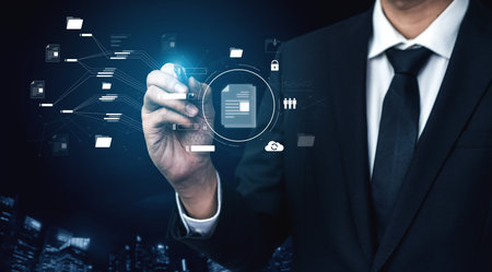 Digital document management system streamlines file access, document sharing, document tracking, and...
